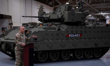 M2A4E1 Bradley. Fonte e imagens: Divulgação US Army