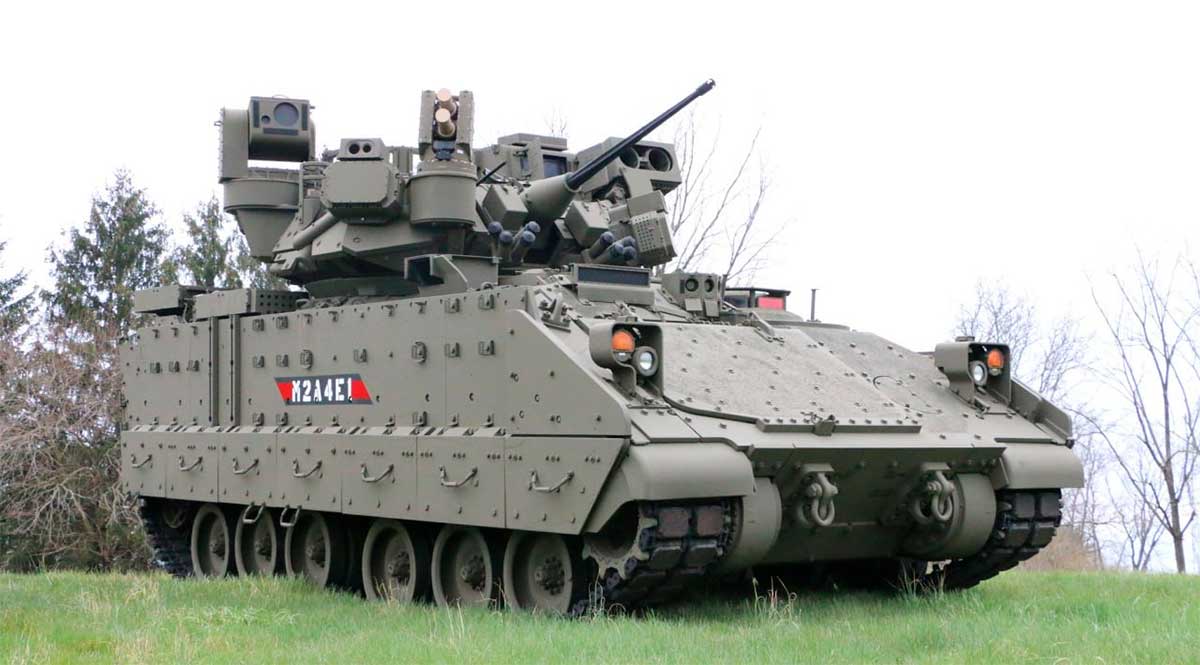 M2A4E1 Bradley. Source and images: US Army Release