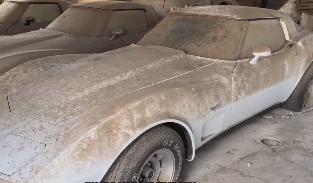 Corvette C3 abbandonata per 45 anni sorprende dopo una pulizia completa