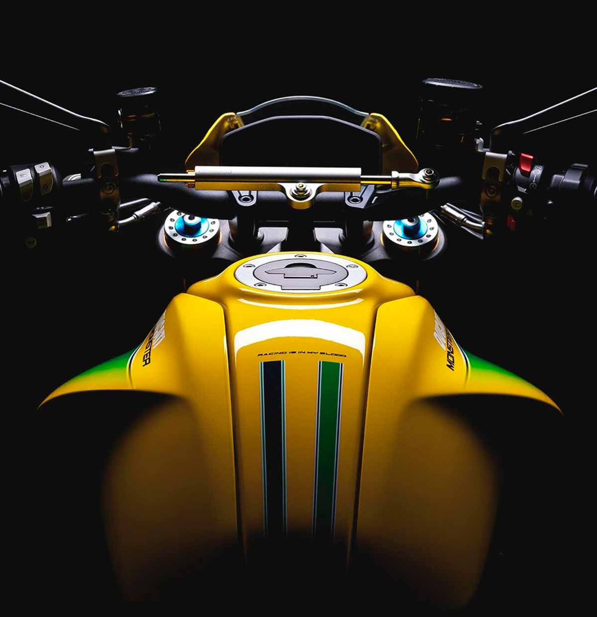 Ducati Monster Senna. Foto e vídeo: Instagram @ducati