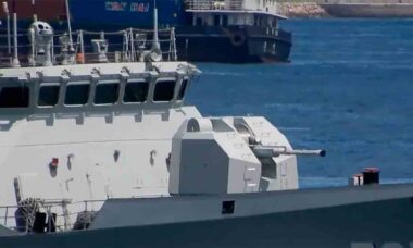 Corveta de guerra chinesa Type 056. Foto e Vídeo: Reprodução Twitter @Nickatgreat1220