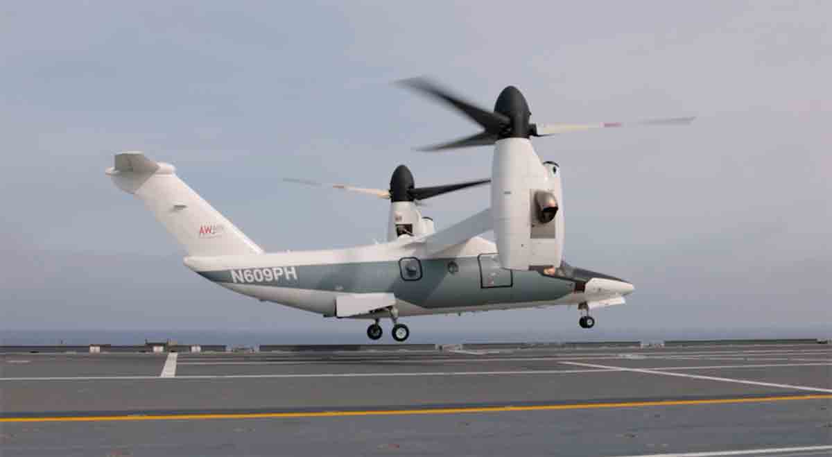 Tiltrotor AW609. Source and images: Leonardo Press Release