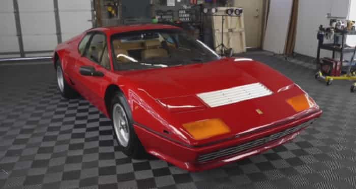 Sjælden Ferrari er blevet restaureret. Foto: Reproduktion YouTube @WDDetailing