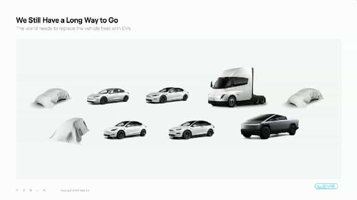 Elon Musk rivela che Tesla avrà tre nuovi veicoli elettrici