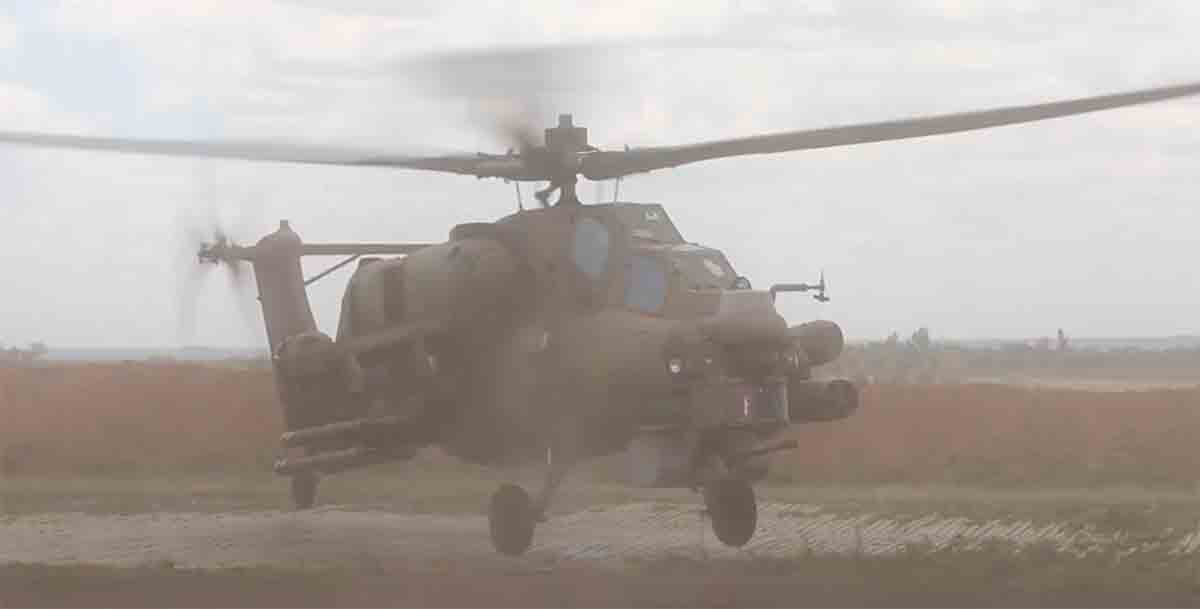 Mi-28攻擊直升機。照片來源：t.me/mod_russia