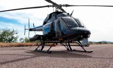 Bell 407M. Foto e vídeo: Twitter @BellFlight