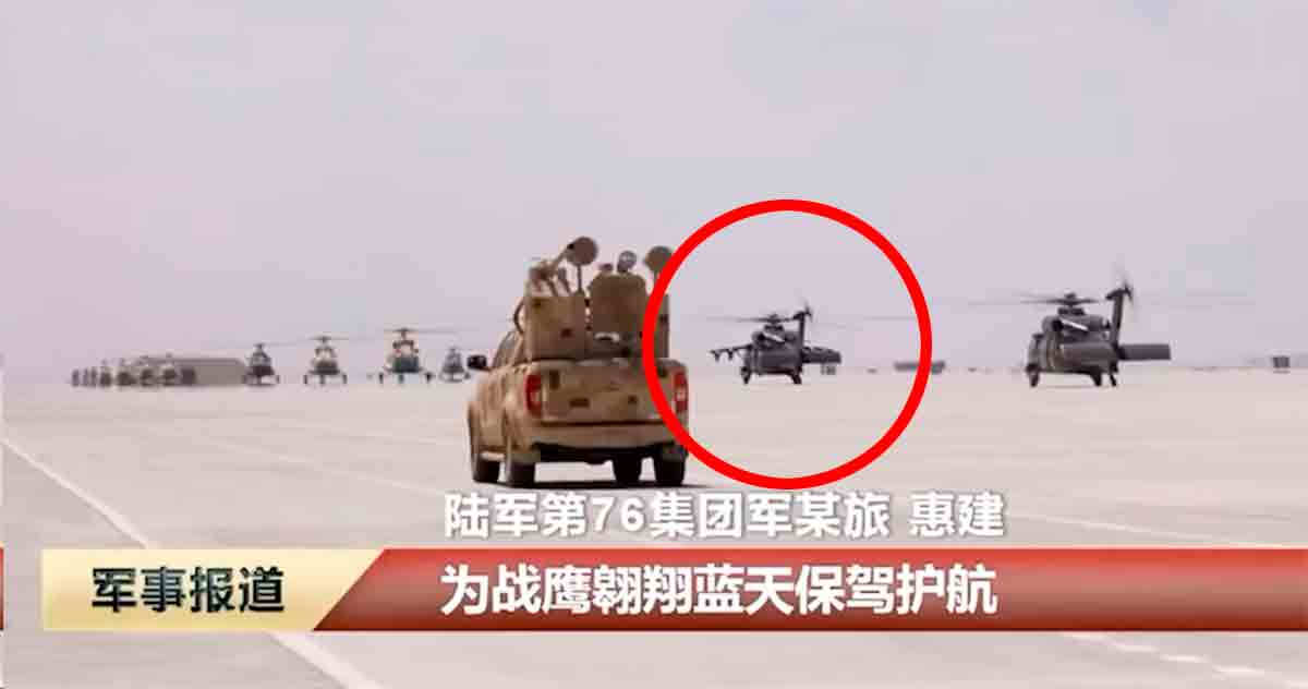 Vidéo : Nouveau hélicoptère d'assaut Z-20W aperçu en Chine. Twitter @Nickatgreat1220