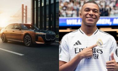 Mbappé recebe BMW i7 de US$ 234 mil do Real Madrid, mas não pode dirigir o modelo de luxo; entenda!