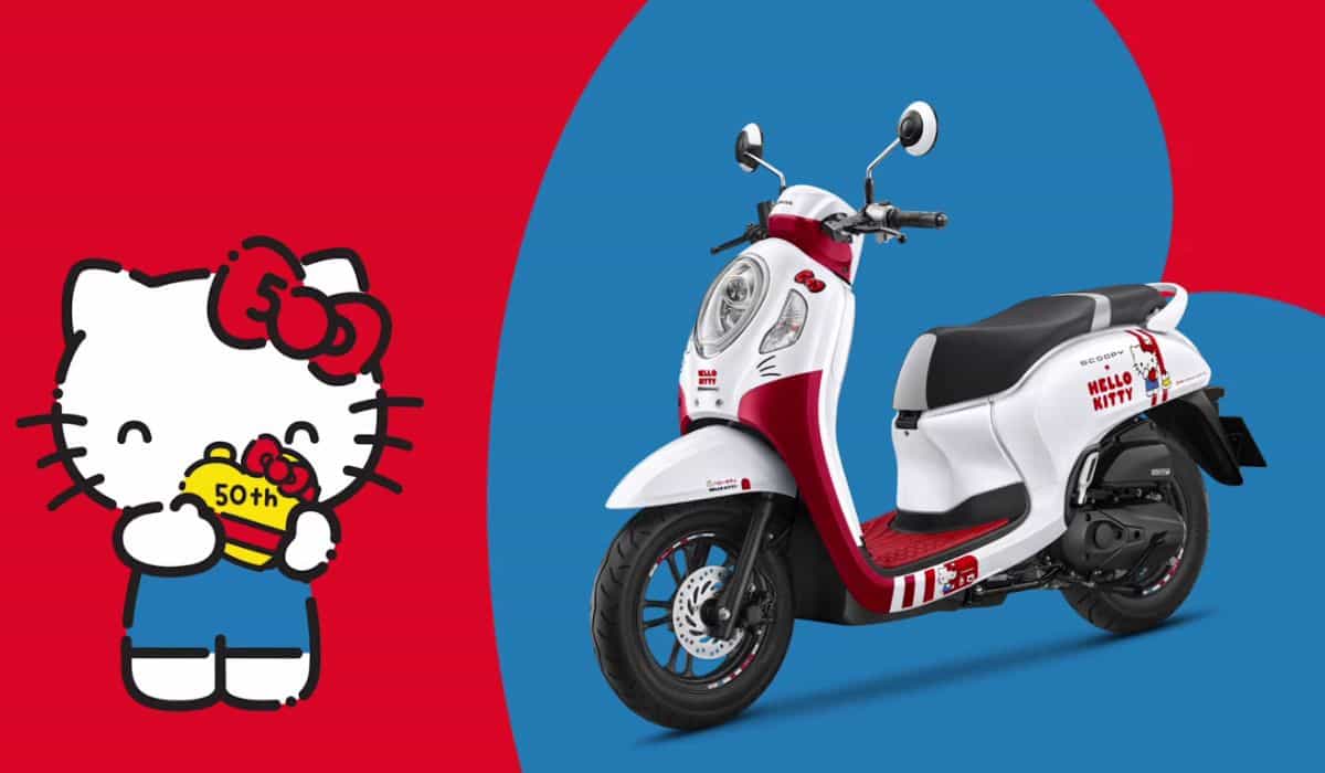 Honda Scoopy lança edição especial da Hello Kitty em comemoração aos 50 anos da personagem