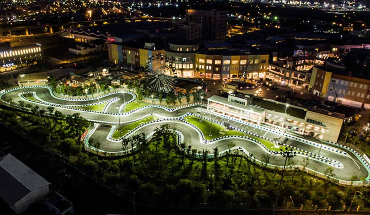 Park in Taiwan schafft eine Miniatur-Replik des berühmten Suzuka Circuit der japanischen F1 GP