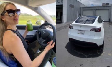 Mulher alerta sobre os possíveis problemas de saúde ocasionado pelo uso de carro da Tesla