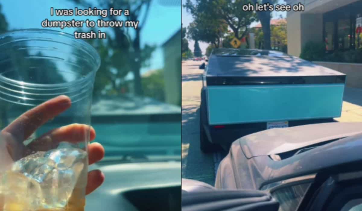 Man Mistakes Tesla Cybertruck for Dumpster, Video Goes Viral on TikTok