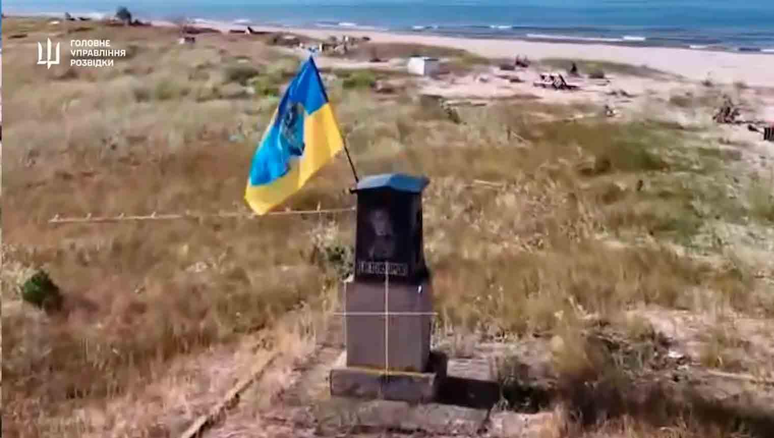 Operazione ucraina annienta veicoli russi a Kinburn. Telegram @DIUkraine