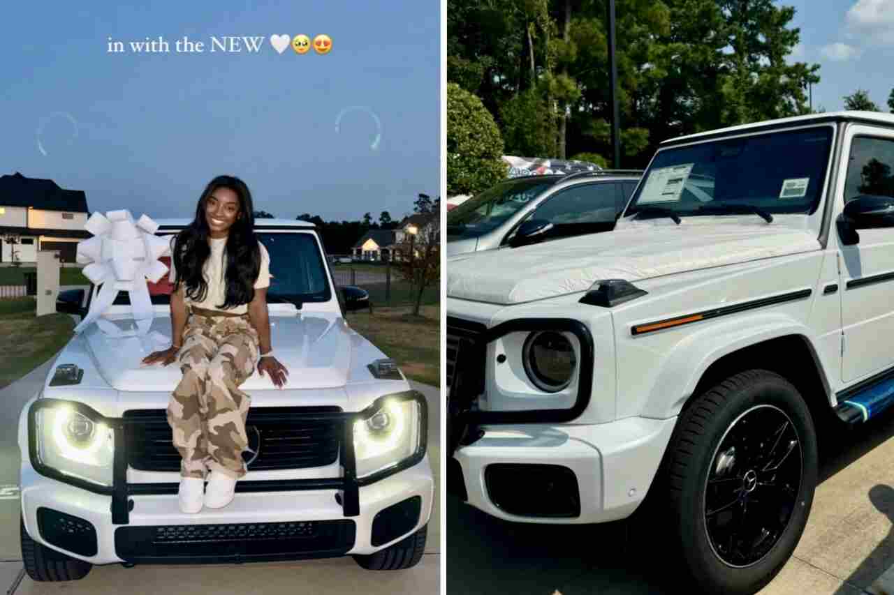 Gymnast Simone Biles shows off her new $150,000 car