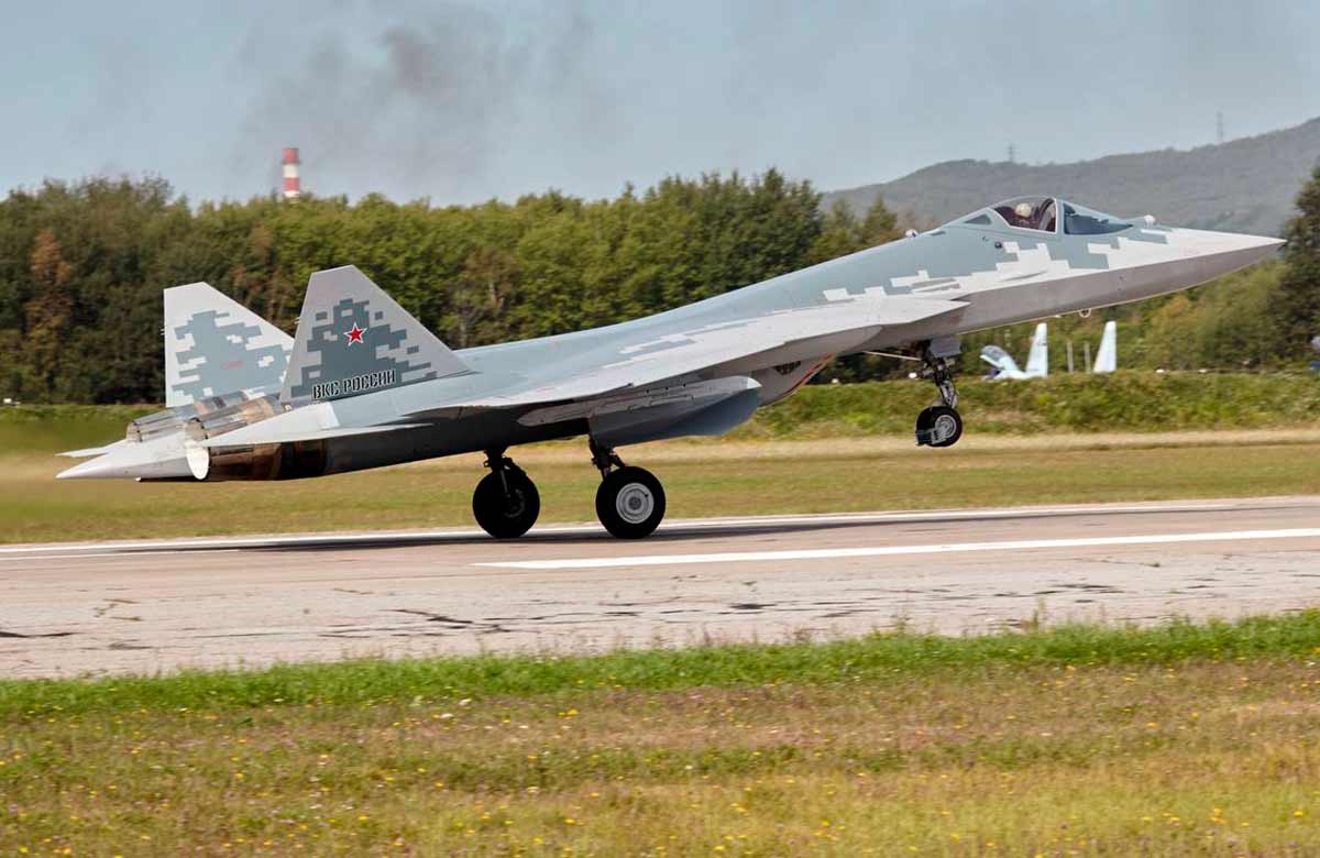 Su-57. 사진: Telegram @uac_ru