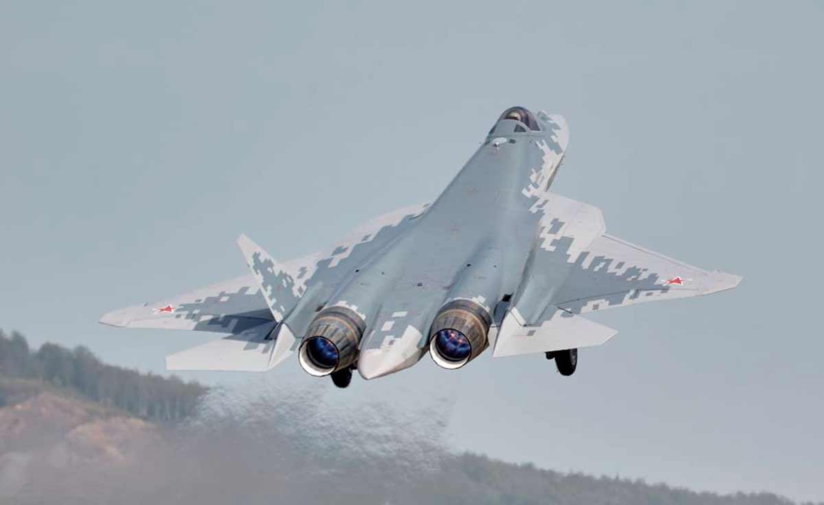 Su-57. 사진: Telegram @uac_ru