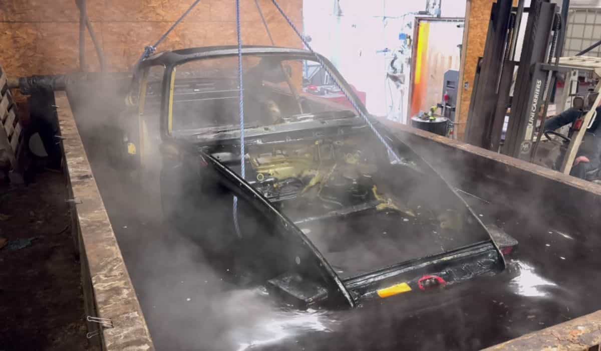 Radical Transformation: Acid-Dip and Cleaning Removes Years of Paint and Rust from a Porsche 911