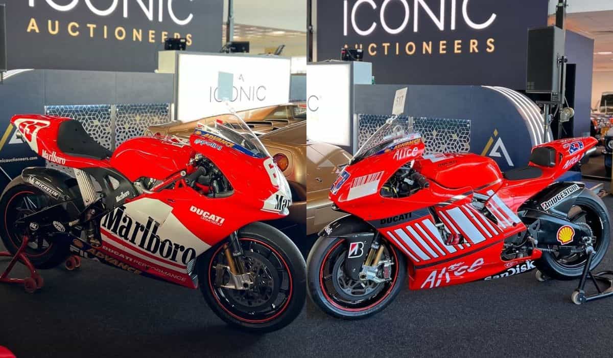 Historic Ducati race bikes auctioned for over $700k in England