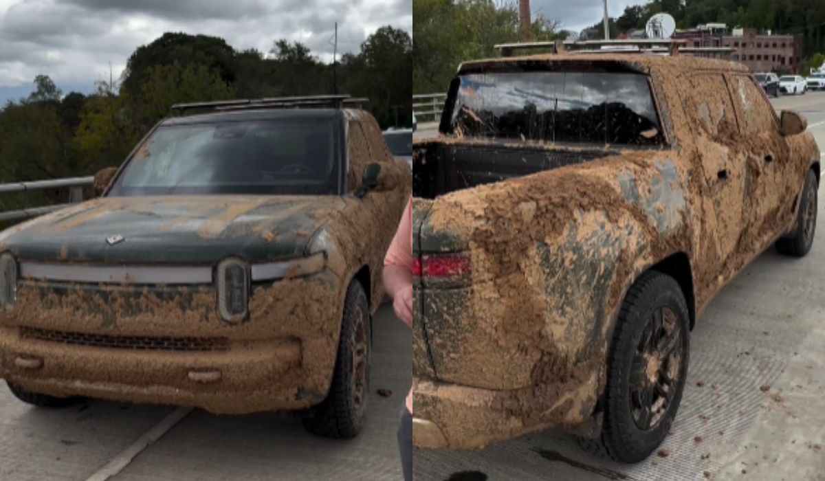 Rivian R1T sorprende dopo essere sopravvissuta a un'inondazione causata da un uragano - guarda il video!