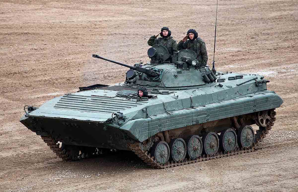 俄羅斯步兵戰車（BMP-2）。圖片來源：維基媒體