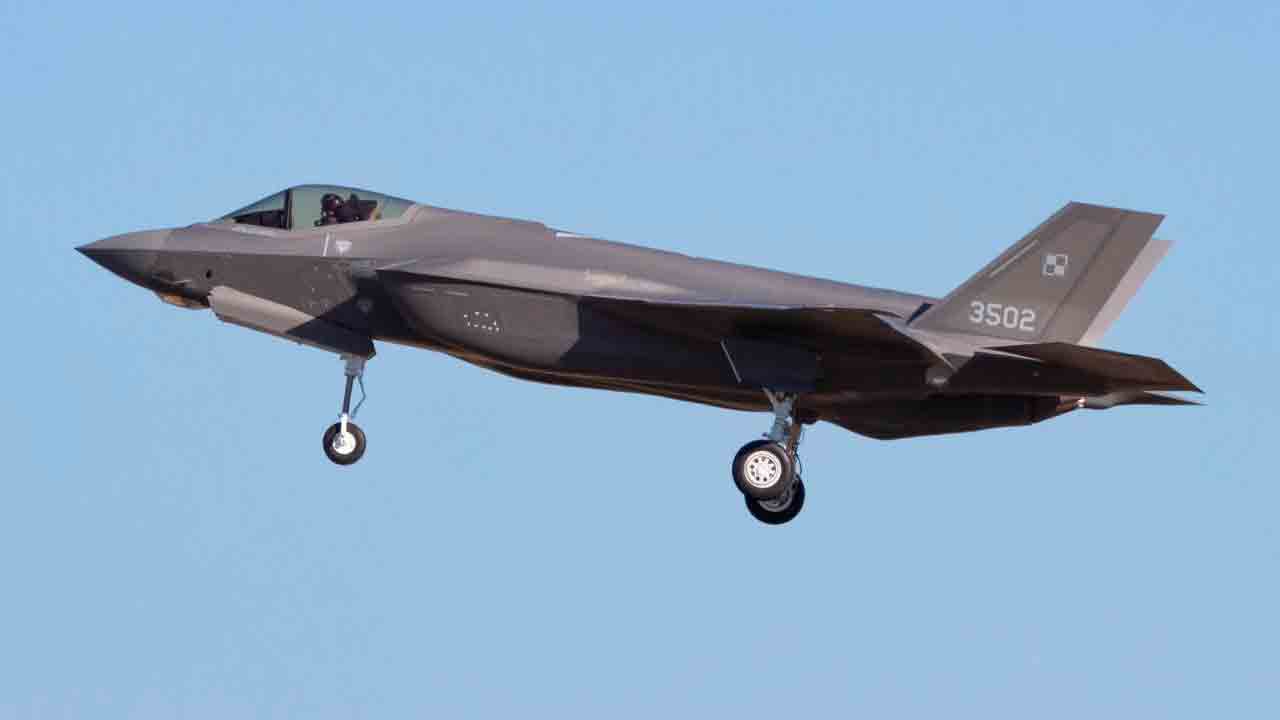 Lockheed Martin F-35A Lightning II Polskich Sił Powietrznych. Zdjęcie: X @gfontana767