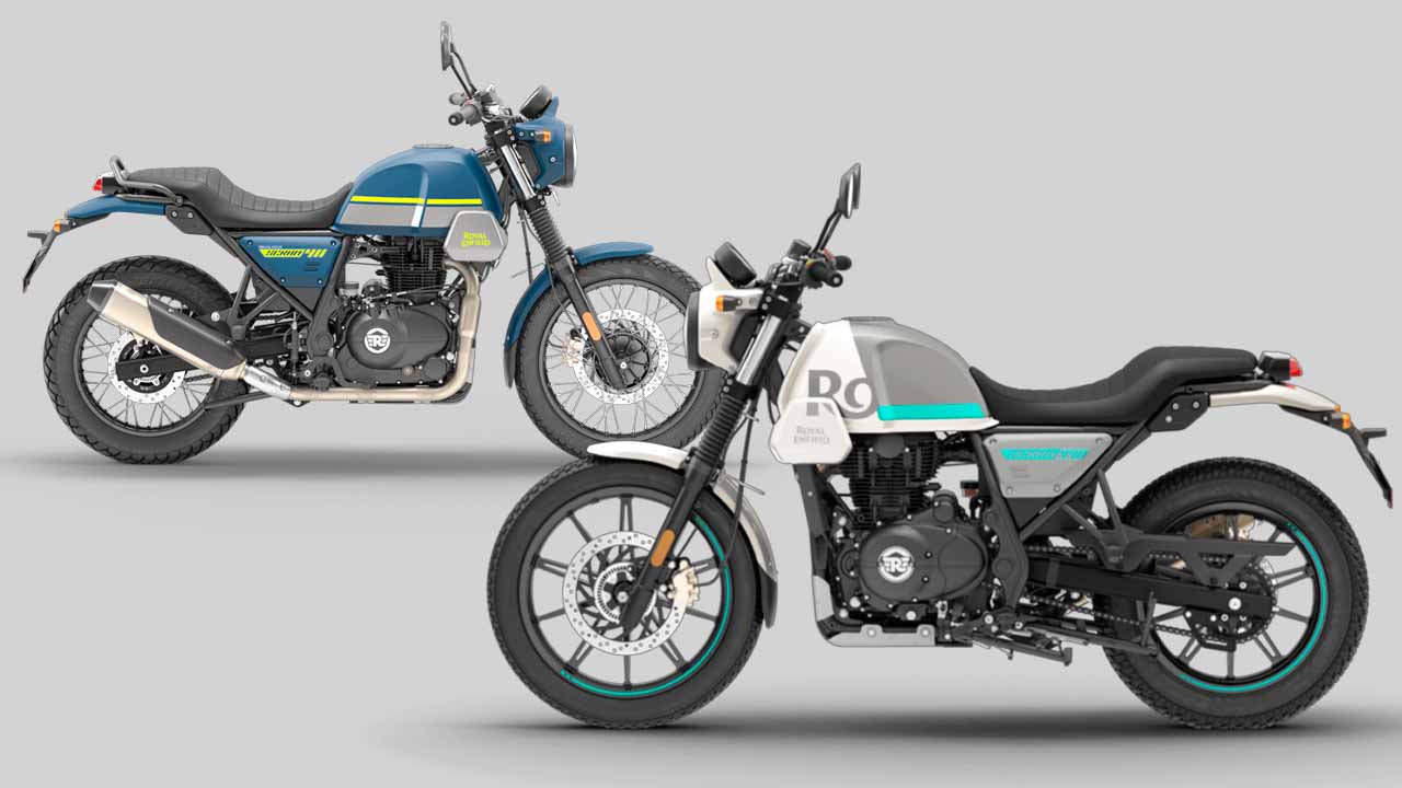 Royal Enfield Scram 440 vs Scram 411. Foto: Divulgação