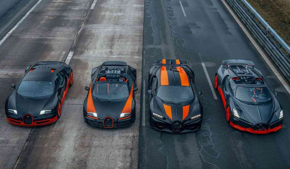 Bugatti quebra recordes de velocidade com seus hipercarros e mira 500 km/h no futuro