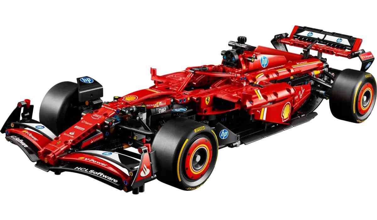 Lego lança réplica de Ferrari F1 em escala 1:8 com motor funcional e montagem desafiadora