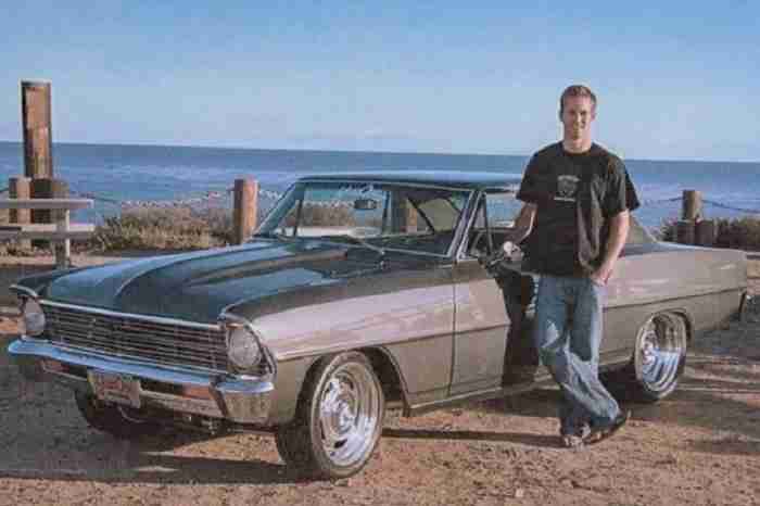 Chevy II Nova 1967 de Paul Walker vai a leilão e pode alcançar preço recorde (Bring A Trailer)