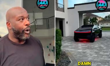 Tesla Cybertruck de Shaquille O'Neal chama atenção por design exclusivo e custo surpreendente (Instagram @effortless_motors @shaq)