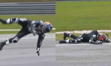 Campeão da MotoGP sofre grave acidente na Malásia e é levado ao hospital