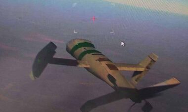 Forças russas gravam imagem de novo drone interceptador ucraniano