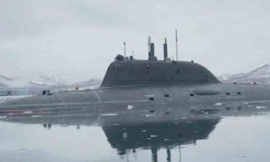 Submarino nuclear Krasnoyarsk. Ministério da Defesa da Rússia
