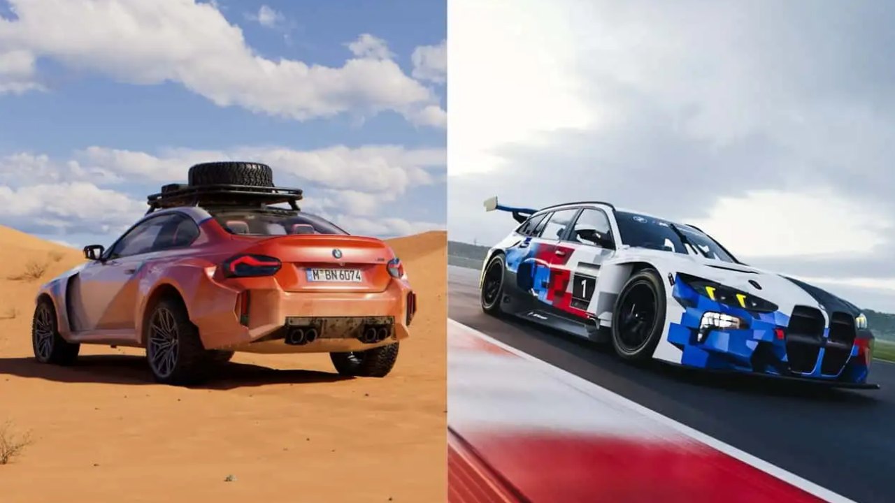 M2 Dakar og M3 Touring GT3 (Reproduktion/X @Motor1com