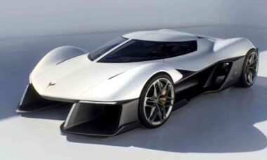 GM divulga conceito de Corvette elétrico que se inspira no visual de caças