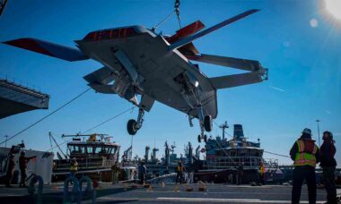 MQ-25 Stingray. Foto: X @USNavy / @BoeingDefense