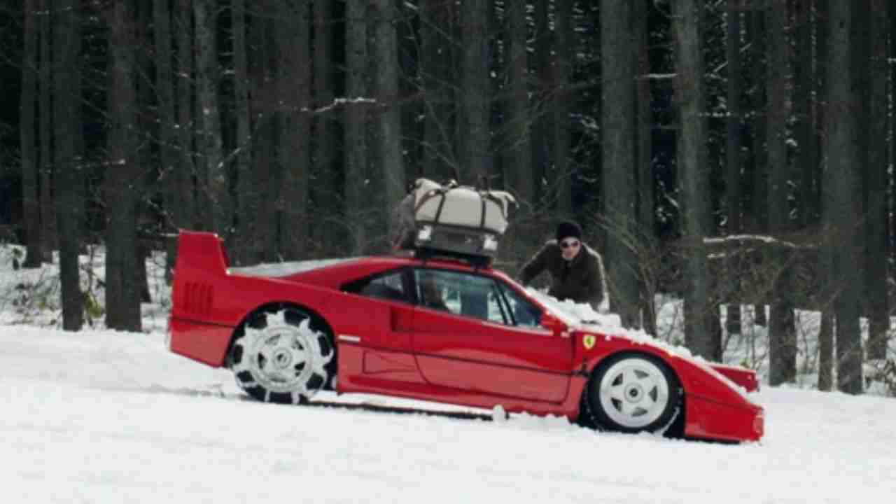 Japanese Entrepreneur Pushes the Limits of Ferrari F40 by Camping and Driving in the Snow with the Supercar