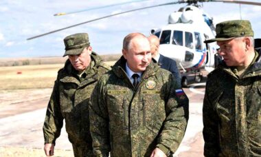 Helicóptero que transporta o presidente Putin. Foto: Wikimedia