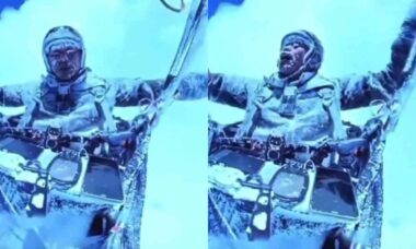Piloto de parapente é arrastado a quase 9 mil metros de altura na China