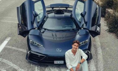 George Russell exibe supercarro Mercedes-AMG One avaliado em US$ 2,7 milhões: "meu carro dos sonhos"