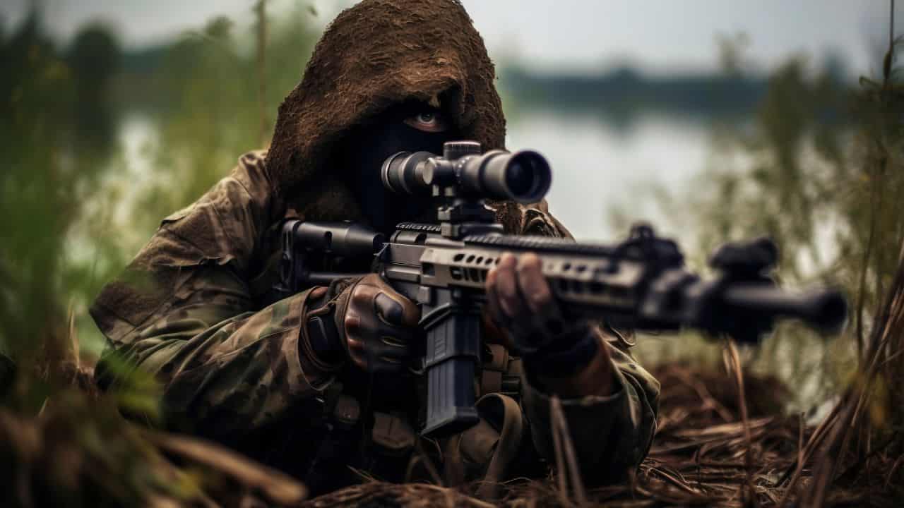 Sniper ucraniano para blindado russo com tiro a 1.700 metros de distância