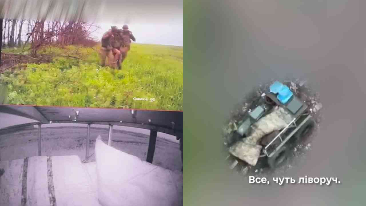 Brigada Khartiia da Ucrânia usa robô terrestre para evacuar soldado ferido