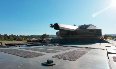 Módulo de combate Vantage passa por primeiros testes reais em veículo não tripulado ATLAS 8x8. Foto: BAE Systems Australia