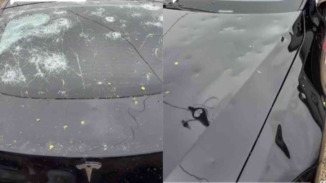 Une tempête de grêle détruit le toit d'une Tesla et laisse la propriétaire avec une perte de 20 000 $ aux États-Unis
