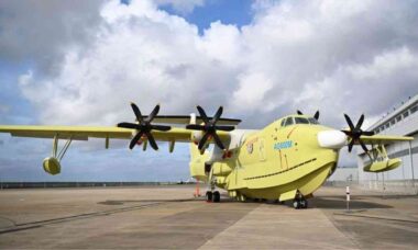 China aprova produção em massa do AG600, maior avião anfíbio do mundo desenvolvido no país