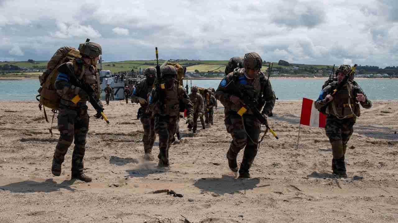 NATO forces conduct largest amphibious landing in the UK since World War II