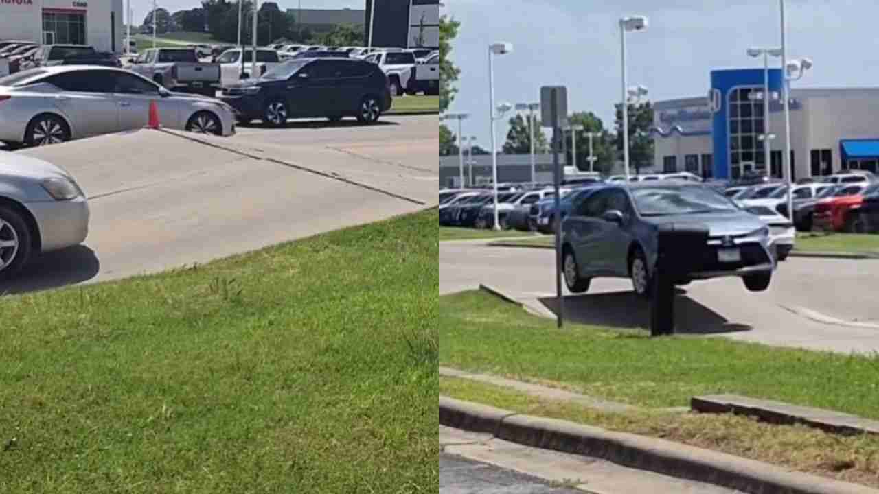 Vídeo viraliza ao mostrar carro lançado no ar por estrada deformada durante onda de calor nos EUA