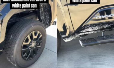 Teste-drive termina com Toyota Tacoma coberta de tinta branca e vídeo viraliza no TikTok