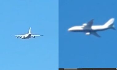 Cargueiro ucraniano An-124 surge em Kiev e gera surpresa em meio à guerra