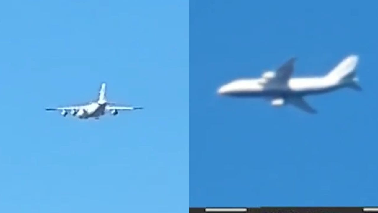 Cargueiro ucraniano An-124 surge em Kiev e gera surpresa em meio à guerra